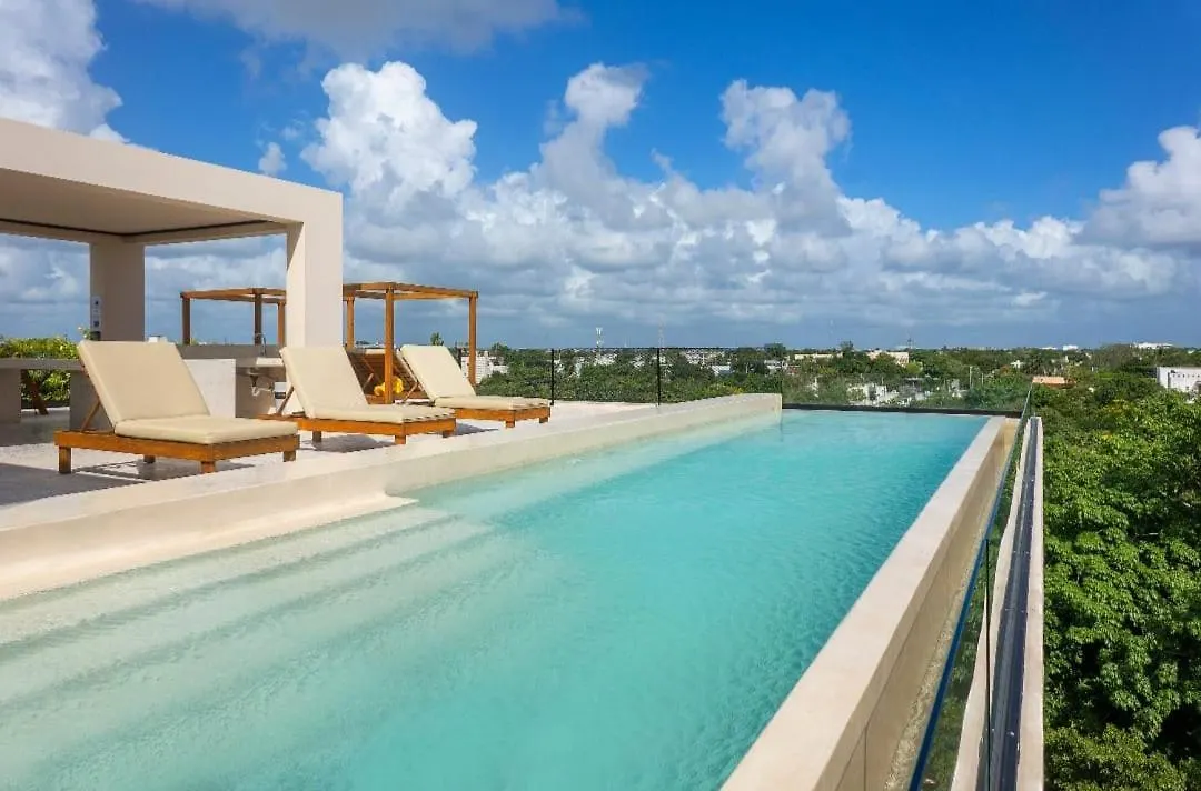 Increible Departamento De Una Recamara Con Alberca Infinita Y Roofop Apartment Playa del Carmen
